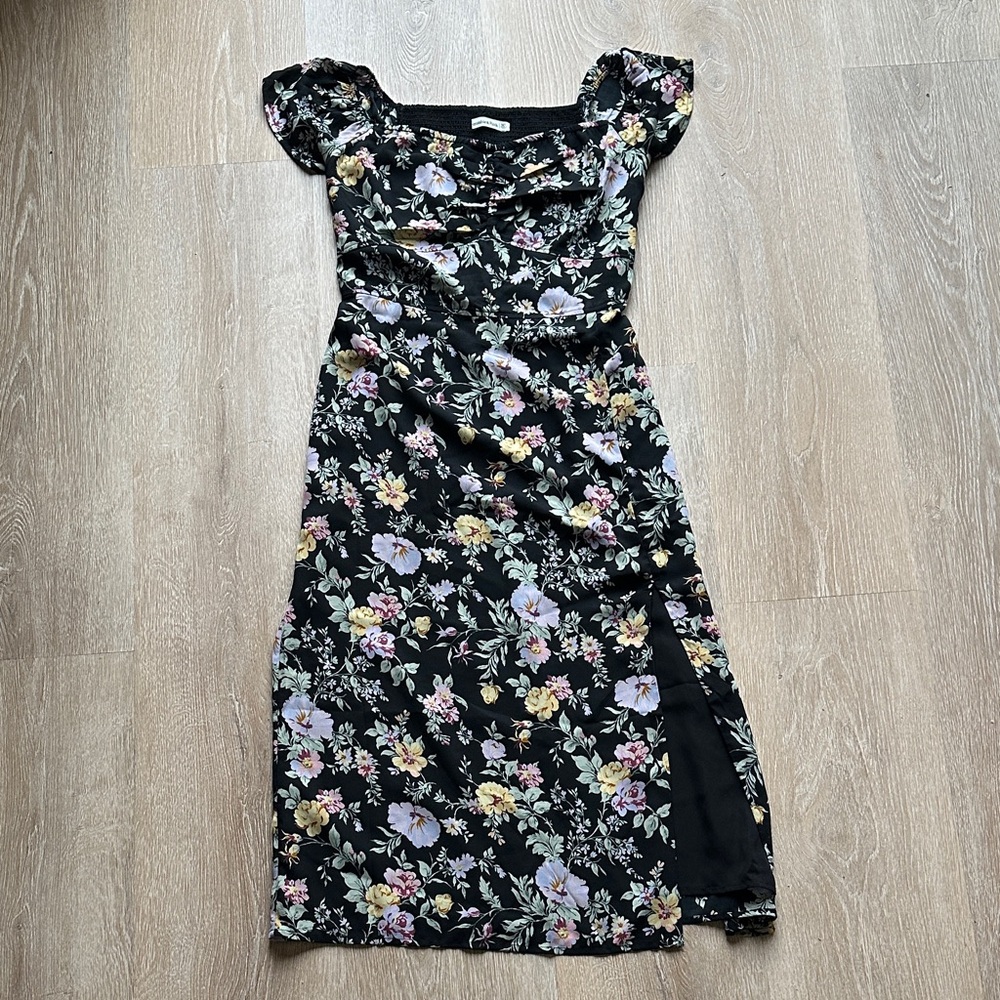Abercrombie & Fitch Floral Black Dress